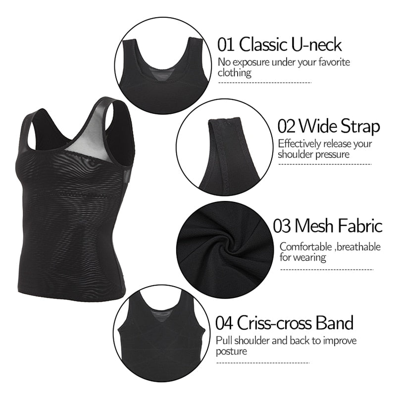 Men's Chest Compression Slimming Body Shaper - Sweat Success