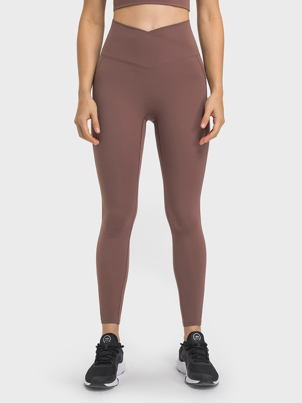 Women's Fitness Yoga Leggings - 25" Cross Waist - Sweat Success