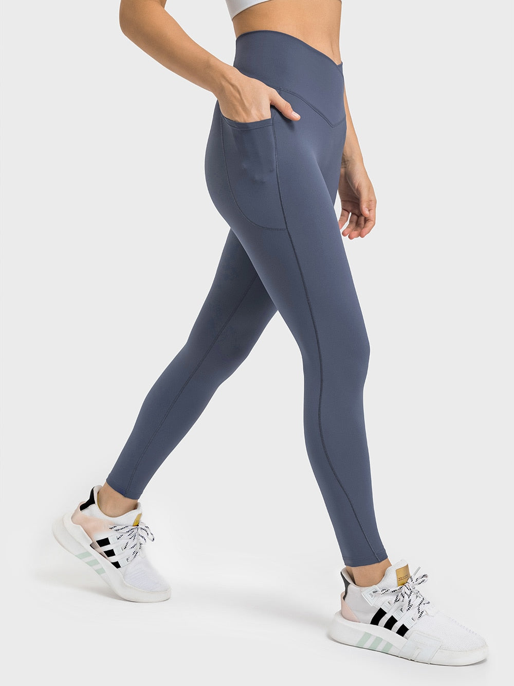 Women's Fitness Yoga Leggings - 25" Cross Waist - Sweat Success