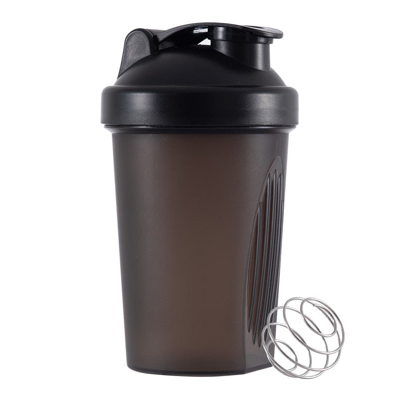 Stay Balanced with a 400ml Leakproof Fitness Shaker Bottle - BPA Free and Stainless Whisk Ball Included!