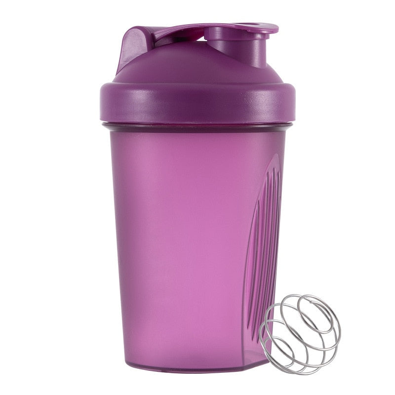 Stay Balanced with a 400ml Leakproof Fitness Shaker Bottle - BPA Free and Stainless Whisk Ball Included!
