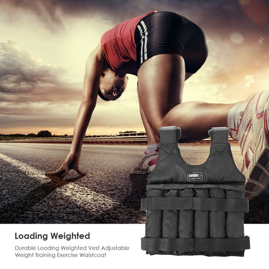 Loading Weighted Vest Adjustable Weight for Fitness Training Exercises