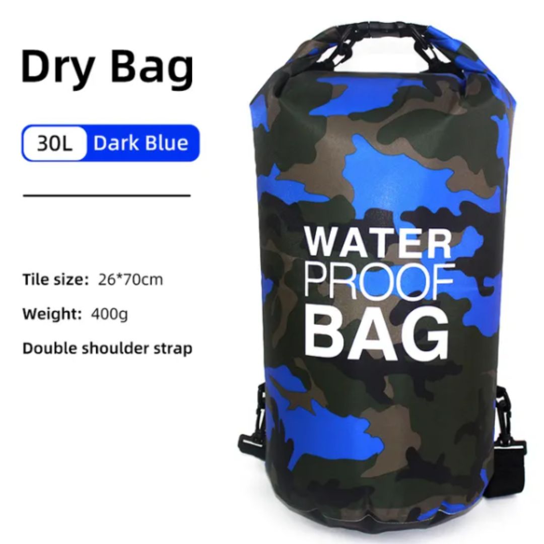 Waterproof Sport Dry Backpack Bag 30L Dark Blue