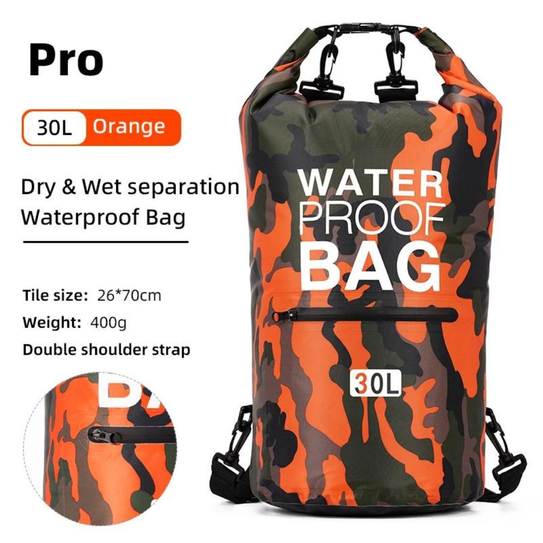 Waterproof Sport Dry Backpack Bag 30L Pro Orange