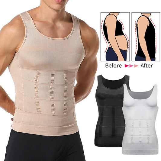 Men's Compression Slimming Vest Shirt Shapewear - Sweat Success