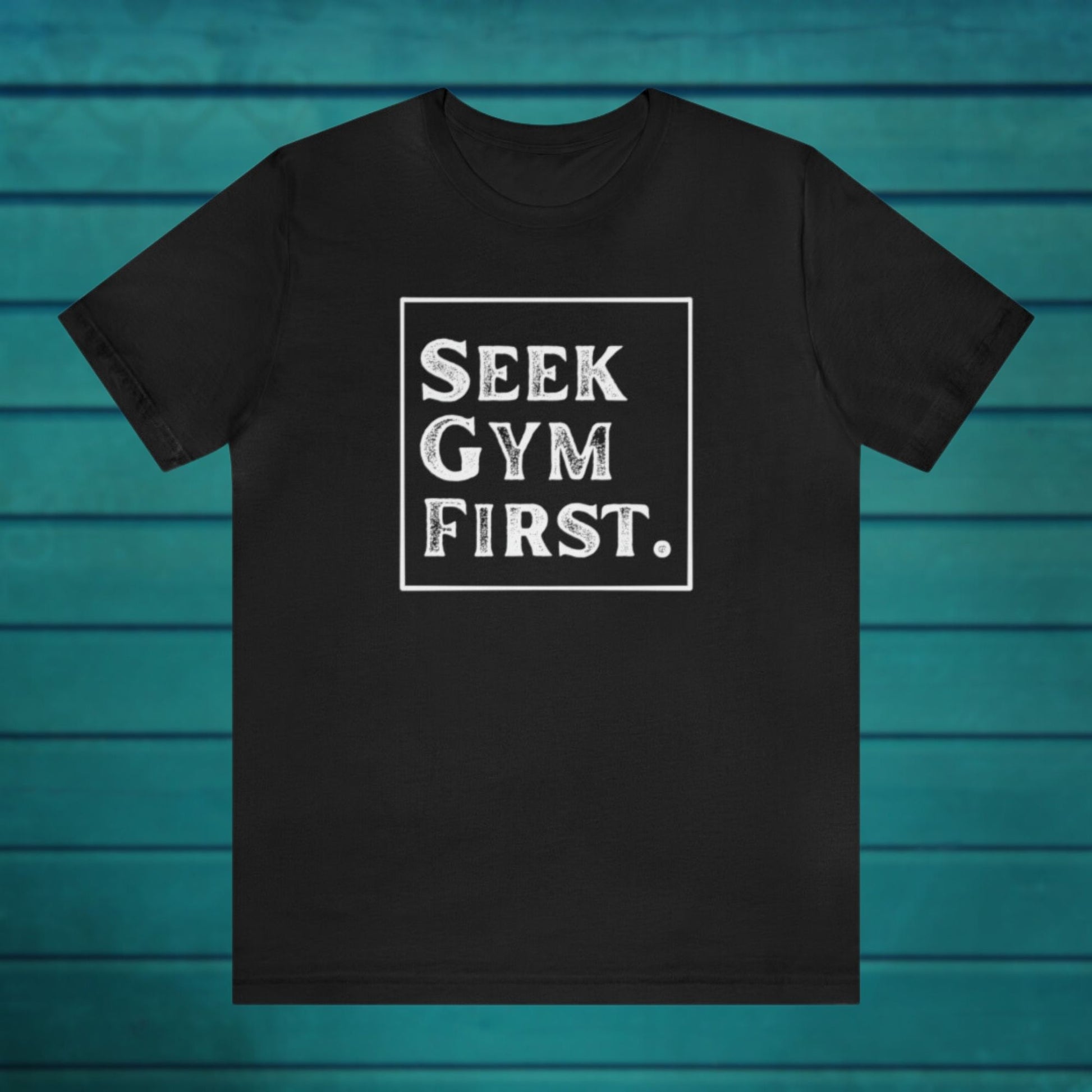 Seek Gym First Textured Casual Black Tee | Sweat Success shop