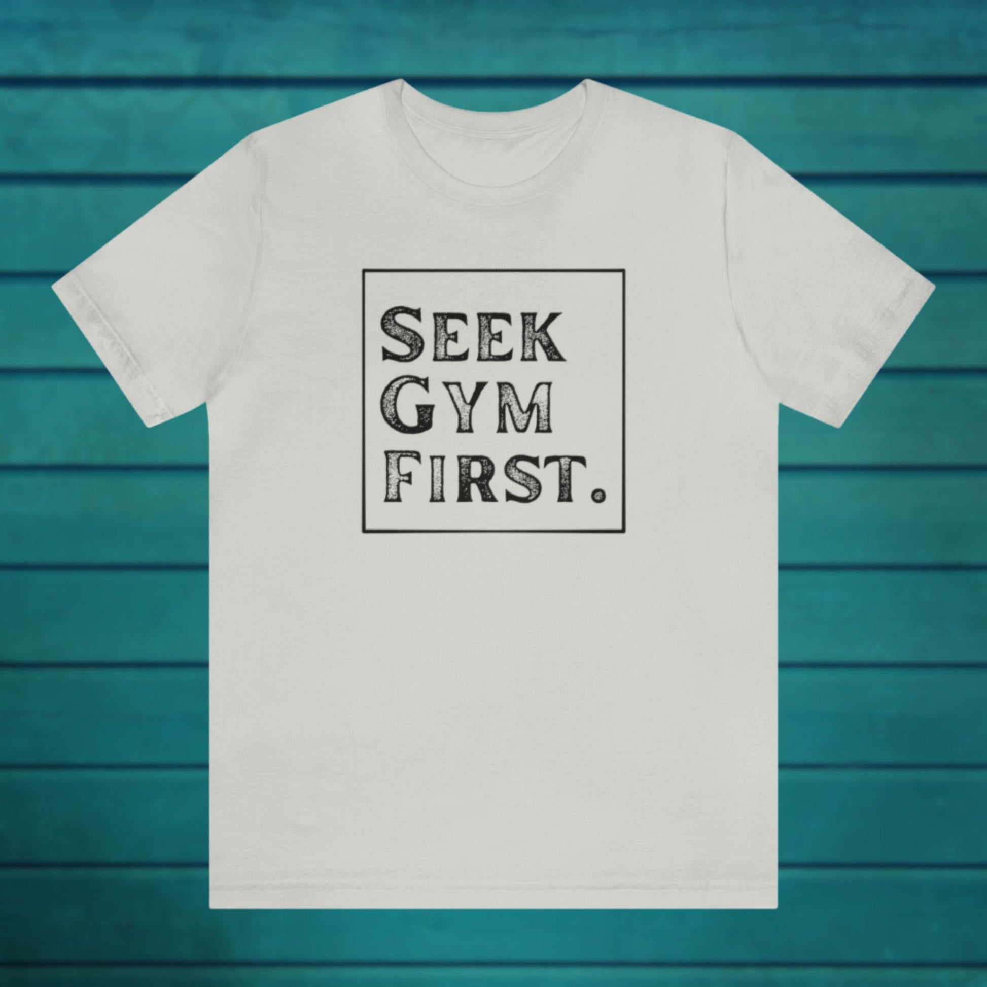 Seek Gym First Textured Casual Silver Tee | Sweat Success shop