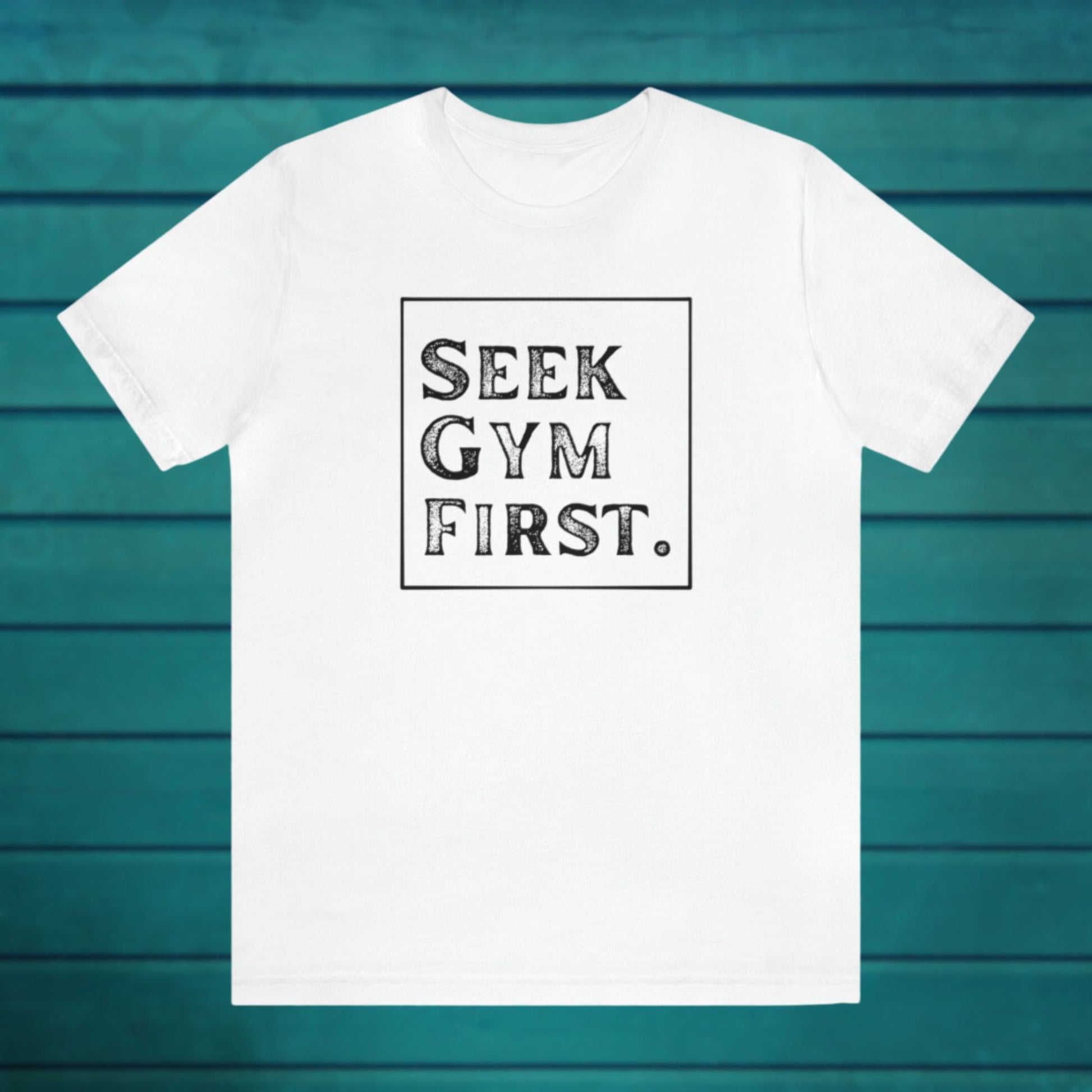 Seek Gym First Textured Casual White Tee | Sweat Success shop