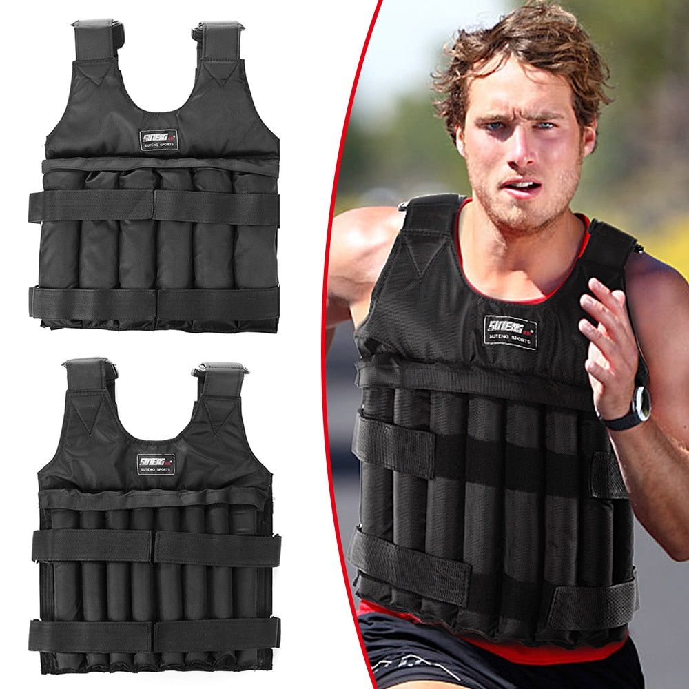 Loading Weighted Vest Adjustable Weight for Fitness Training Exercises